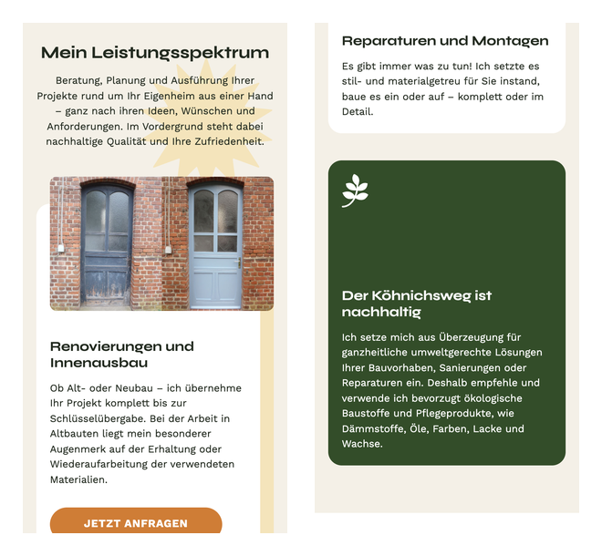 Köhnich Handwerkservice auf dem Smartphone