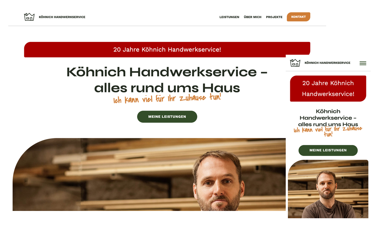 Köhnich Handwerkservice – Ein Handwerker, der nicht von der Stange kommt