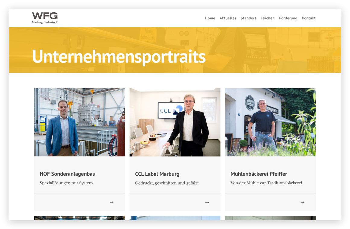 WFG Marburg-Biedenkopf, weitere Ansicht
